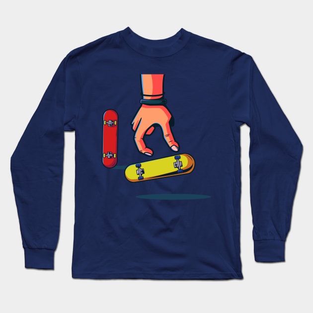 Fingerboard Long Sleeve T-Shirt by ffsfikri